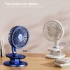 HUAHAT HuaHat 5” Portable Table Fans with Clip 120° Oscillating