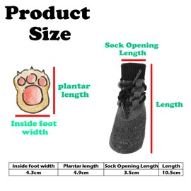 SUpoetry Pack of 4 Dog Shoes, Dog Shoes, Paw Protection, Outdoor, Paw Guard Dog Shoes, Breathable Dog Socks, Outdoor, Suitable for Your Dog for Safe and Outdoor Play