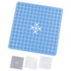 Yorkshire Bedding Bath Mat Non Slip - 53x53cm Square Shower