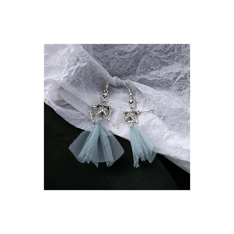 JOYAGIFT - arete de esqueleto de Halloween, diseño de calavera