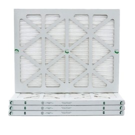 19-7/8 x 21-1/2 x 1 MERV 10 Pleated Air Filters by Glasfloss. 4 Pack. Replacement filters for Carrier, Payne, & Bryant.