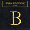 Decorvo Black and Gold Bathroom Hand Towel - Monogrammed Luxury