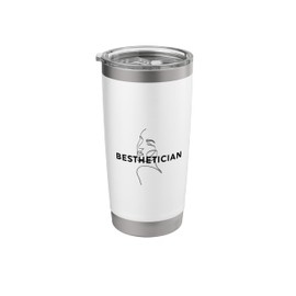 Besthetician Line Art Face Best Friend Esthetician Stainless Steel Insulated Tumbler