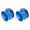 1 Pair NAB Hub Adapters Polished Aluminum Alloy Universal Loading