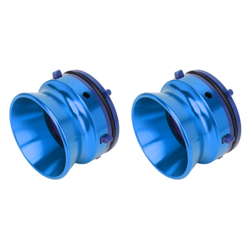 1 Pair NAB Hub Adapters Polished Aluminum Alloy Universal Loading