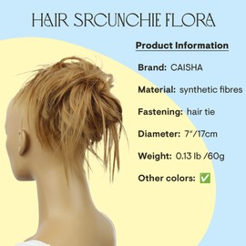 (honey blonde 26 G12F) - PRETTYSHOP Hairpiece Hair Rubber Scrunchie Scrunchy Updos VOLUMINOUS Wavy Messy Bun honey blonde 26 G12F