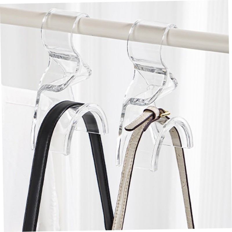 Hohopeti Acrylic Purse Organizer Hangers Set of 2 Hanging Hooks