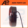 APUK Red & Clear Slim Thin LED Rear Round Stop