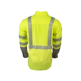 DRIFIRE FR Hi-Vis Lightweight Work Shirt, 2XRG Fluorescent Yellow