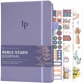 Legend Bible Study Journal – Bible & Church Note Taking & Journaling Notebook – Faith Based Gifts & Religious Accessories (Lavender)