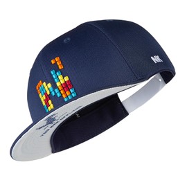 Nebelkind Snapback Cap Children's Cap One Size Adjustable Unisex High-Quality Baseball Cap Trendy Streetwear Style Baseball Cap with Straight Peak, darkblue
