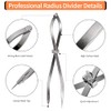Radius Divider Tool 12 Inch, Fast Adjusting Scriber for Sheet