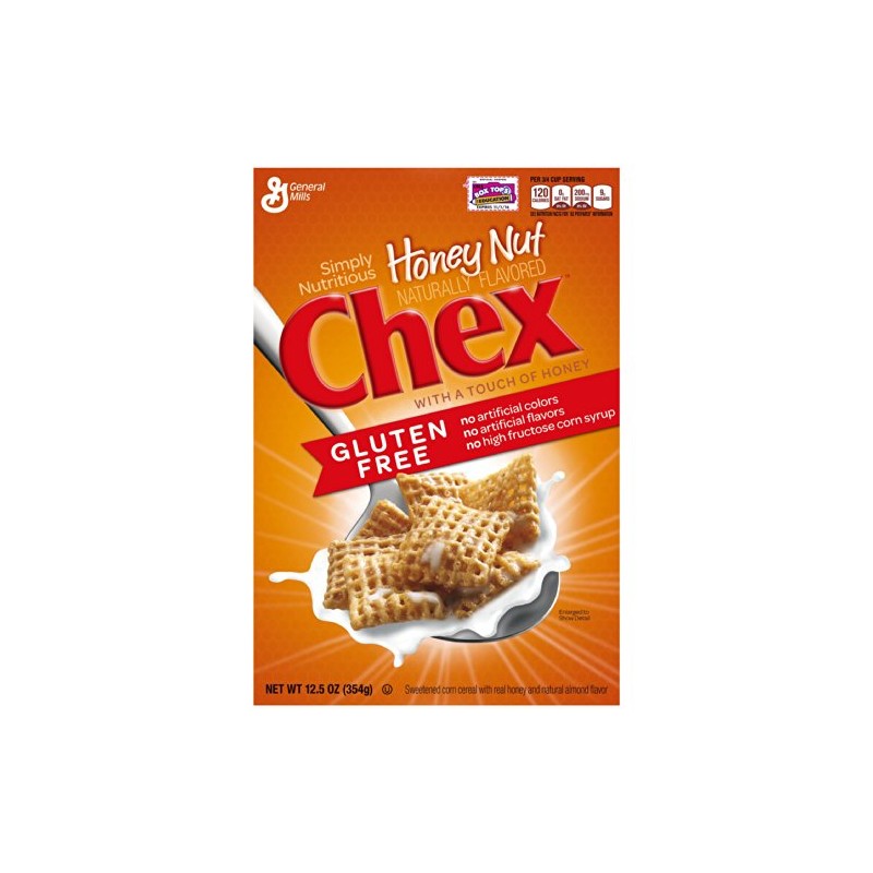 Chex Honey NutCereal, Gluten-Free Cereal, 12.5 oz (Pack of 12)