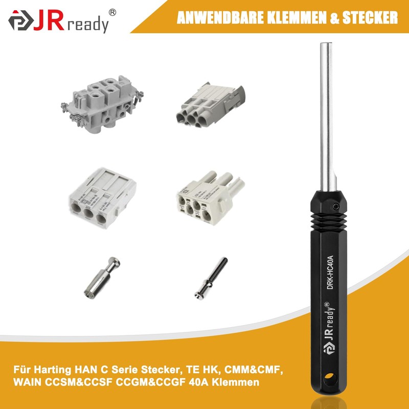 JRready DRK-HC40A Release Tool and Installation Tool for TE/WAIN/HARTING HAN