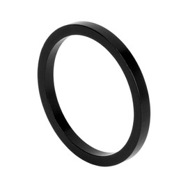 VekAuto Bicycle Headset Spacer, 3 mm MTB Bicycle Headset Stem Washer Universal for 1 1/8 Inch Front Fork Threadless Aluminium Alloy Black