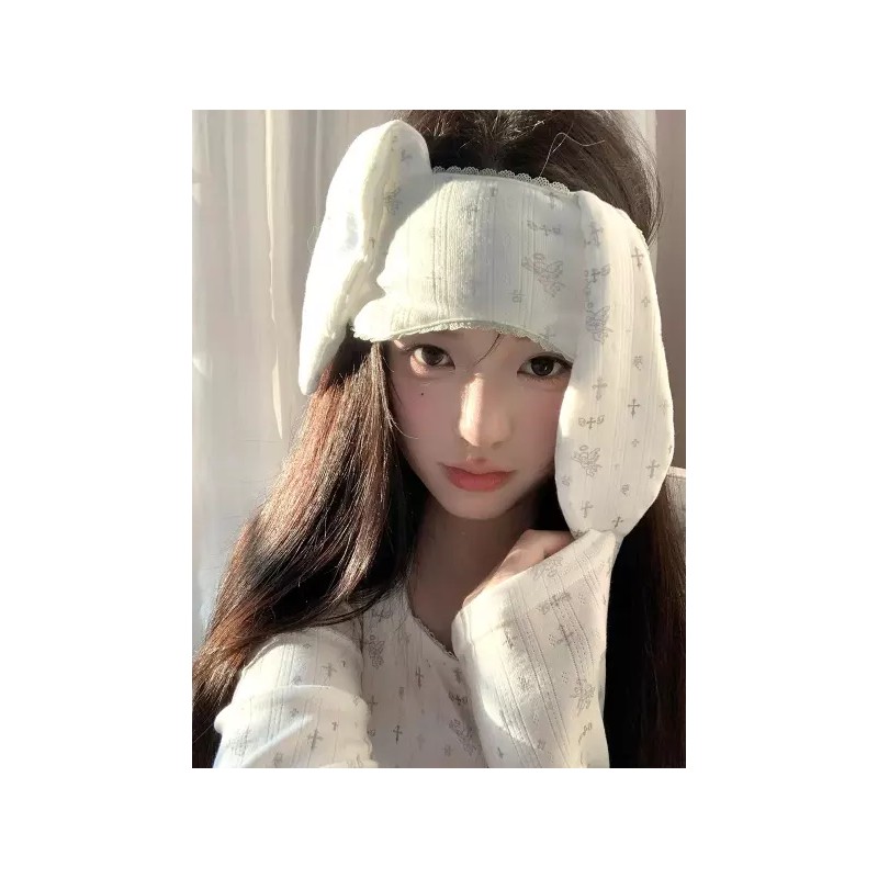 Angel 여성용 엔젤 토끼귀 수면 토끼 [마우스 이어 아이 마스크