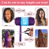COOKOO 2 Roll Purple Brazilian Wool Hair Yarn for Hair