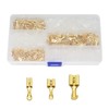 RLECS 150pcs 2.8mm 4.8mm 6.3mm Female Spade Connector Brass Crimp