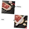 ULTECHNOVO 2Pcs Stainless Steel BBQ Tongs Reusable Kitchen Serving Clips