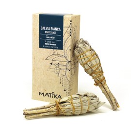 MATIKA - Smudge Bundle White Sage - Natural Frankincense - Pack of 2