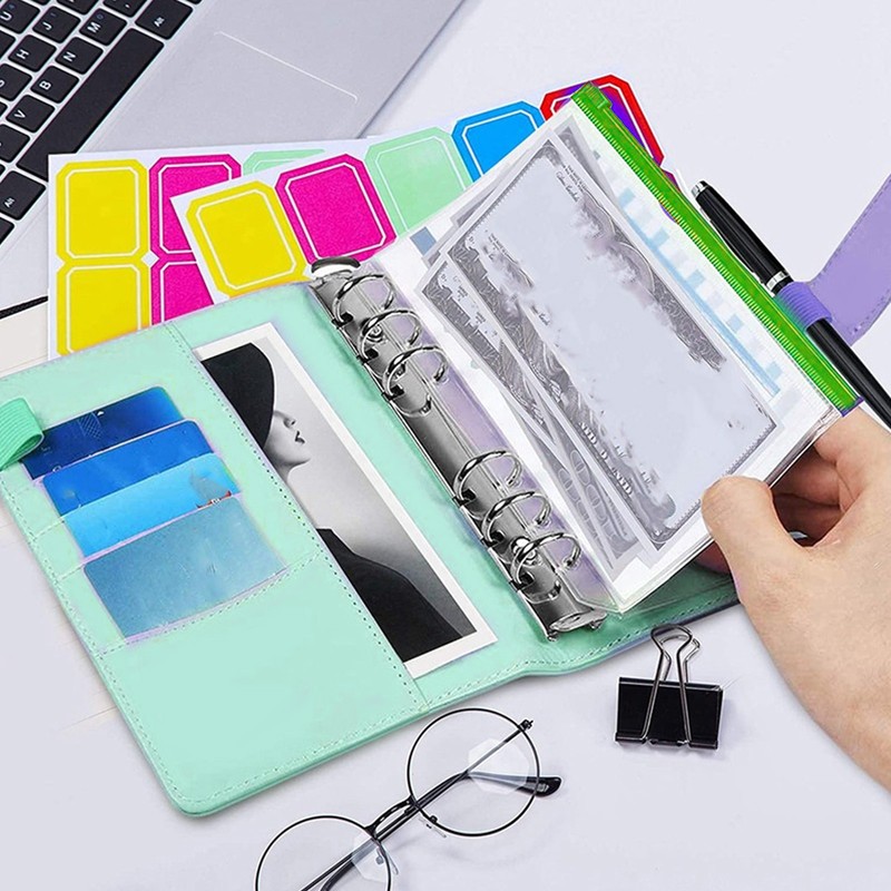 Binder Planner A6 6 Holes PVC PU Leather Sufficient Capacity