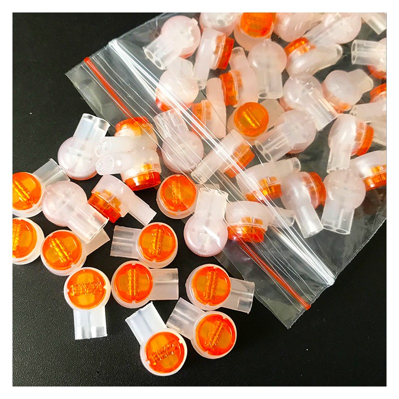 LIUJINCAN 100PCS UY2 K2 Network Cable Connectors, Telephone Wire Gel-Filled