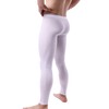 Men's Ice Silk Sheer Leggings Pants Underwear Bottoms Low Rise