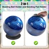 Universal Sanding Pad Holder for Bowling Balls (Black)