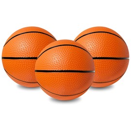 Botabee 5-Inch Mini Basketball Balls Set of 3 - Ideally Sized for Boys, Toddlers, and Mini Hoop Enthusiasts - Versatile for Indoor or Outdoor Play - Exciting Toy for Endless Games - Orange and Black