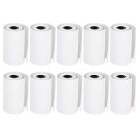Cikonielf Thermal Rolls Pack of 10 Camera Printing Paper 55 mm Instant Printing Thermal Paper Thermal Printer Picture Label Memo for Mini Printers Children's Camera