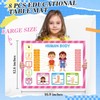 8 Pcs Educational Preschool Placemat Set for Toddler and Kids
