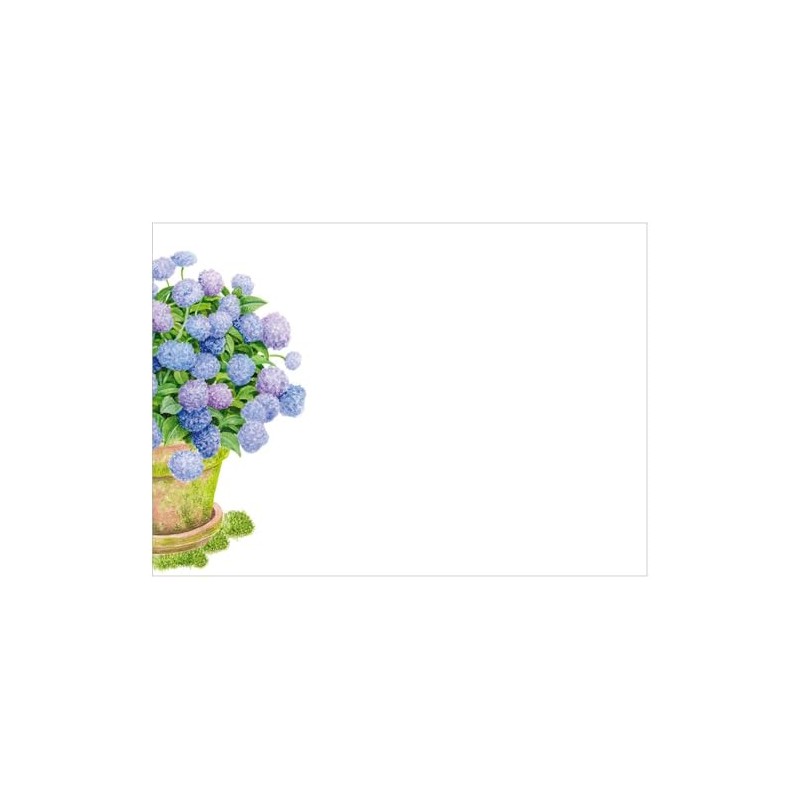 Caspari Potted Hydrangeas Adhesive Labels - 12 Per Package