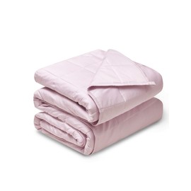 YnM Weighted Blanket — Organic Long Stapled Cotton Material with Premium Glass Beads (Lavender, 60''x80'' 15lbs), Suit for One Person(~140lb) Use on Queen/King …