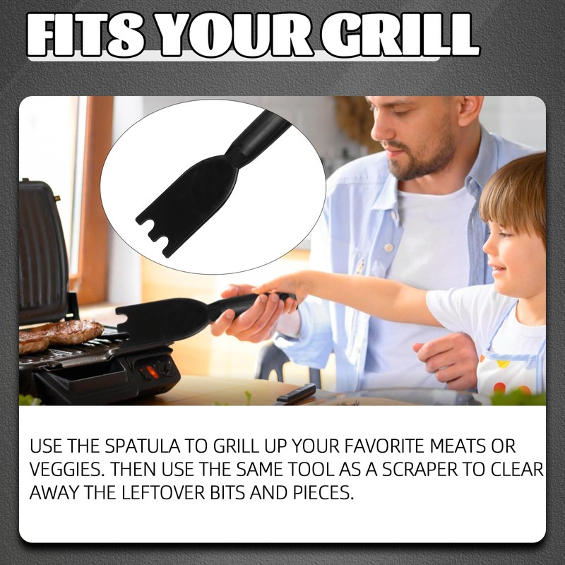 TonGass Grill Scraper for George Foreman Indoor Grills & Most