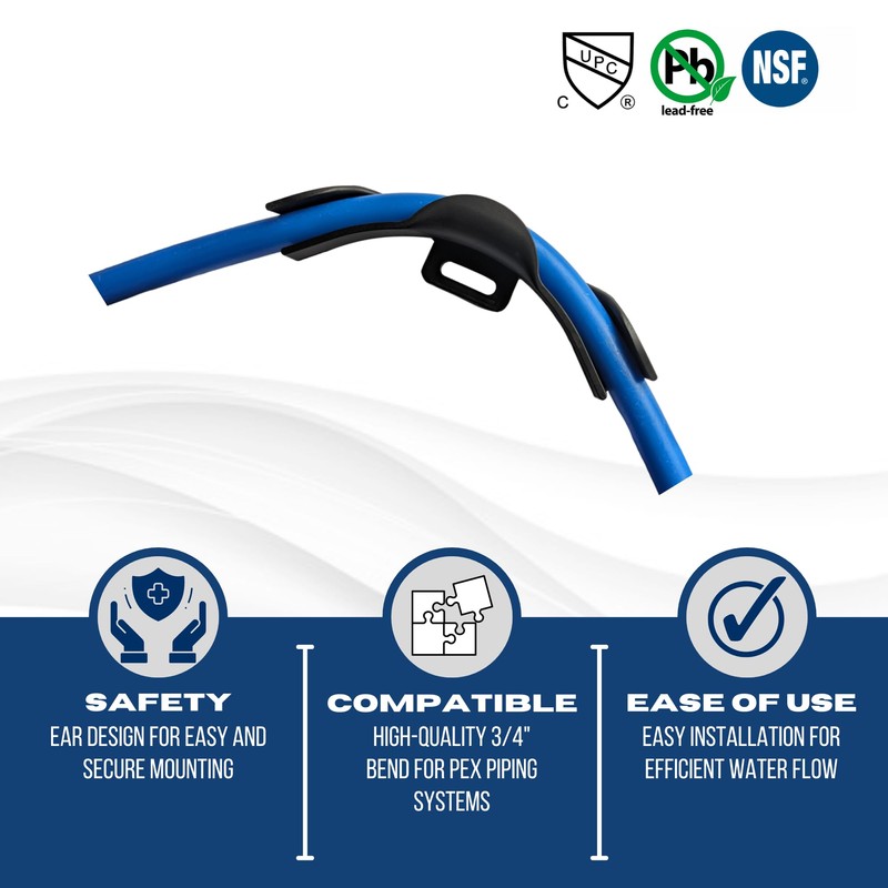XFITTING 2 PCS. 3/4" Pex Tubing Bend Support with Nail