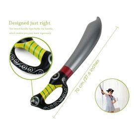 ds. distinctive style Inflatable Pirate Sword Pirate Party Decorations Inflatable Sword for Kids and Adults