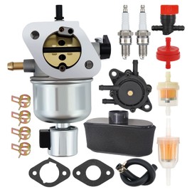 Klmcarblab 15003-7081 Carburetor Fit for Kawasaki FH580V FH541V 19Hp 4 Cycle Engines Replaces 15004-7056 15003-7102 15003-7086 for John Deere X300 X300R X304 Carb with Fuel Pump