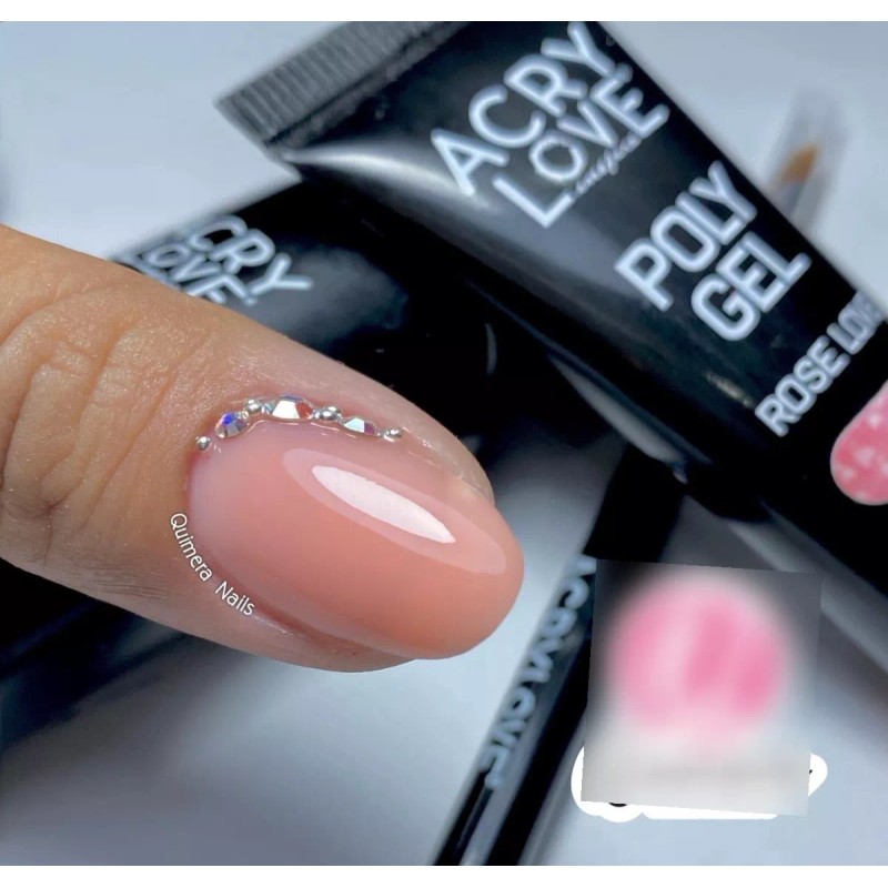 Acry Love Kit Poly Gel Uñas. 8 Pzs. Esmalte, Lima,