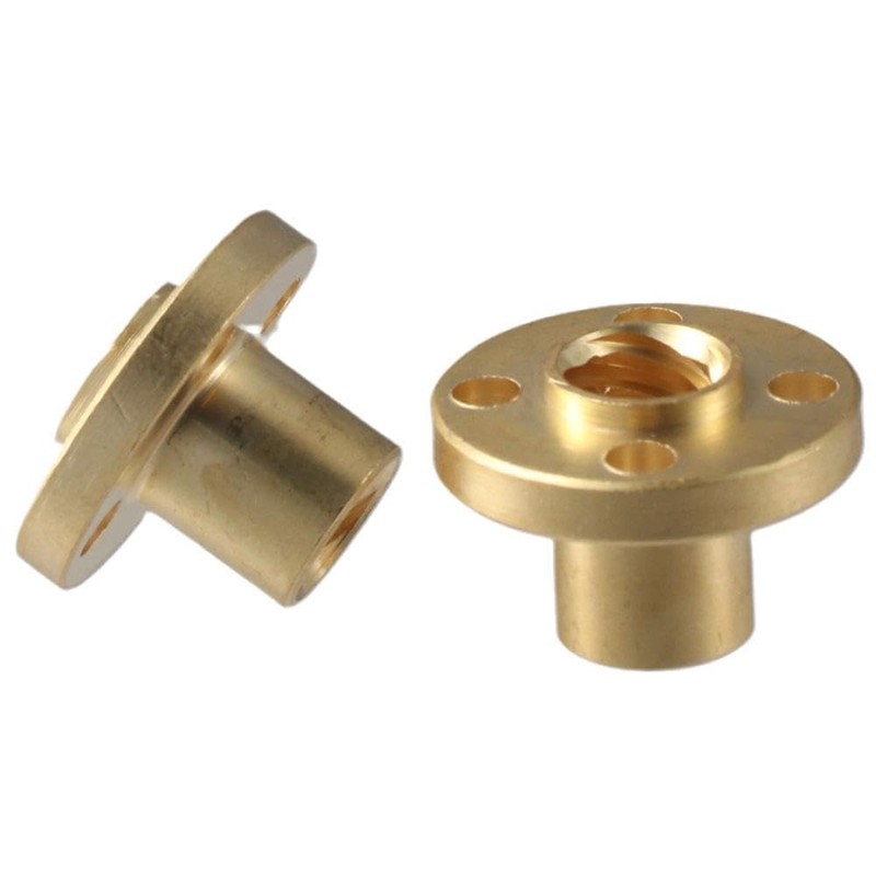 Fudeshe 2PCS Lead Screw Brass Nut, T8 Lead Screw,Anti Backlash