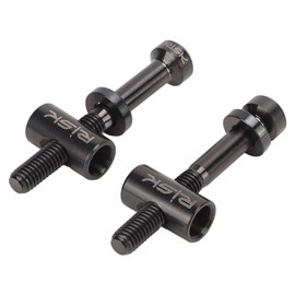 2pcs Bike Seatpost Fixing Screw Bicycle Replacement Seatpost Screw Seatpost Bolts M5 X 40mm Titanium Alloy Bicycle Accessories Black
