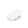 KOHLER K-27331-0 Glissade ReadyLatch Quiet Close Elongated Toilet Seat, White,