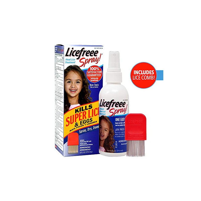 Licefreee Spray! Tec Labs Head Lice Spray - Includes Professional