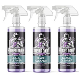 Hoosier Daddy 16oz Glass Cleaner - Streak-Free Formula for Crystal Clear Windows, Mirrors, and Glass Surfaces, Easy Spray Application for Multi-Use on Cars, Trucks, SUV, House, and More(3-Pack)