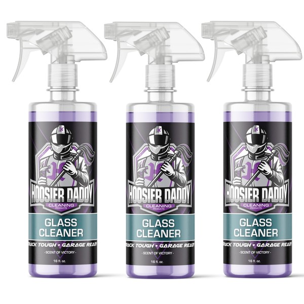 Hoosier Daddy 16oz Glass Cleaner - Streak-Free Formula for Crystal