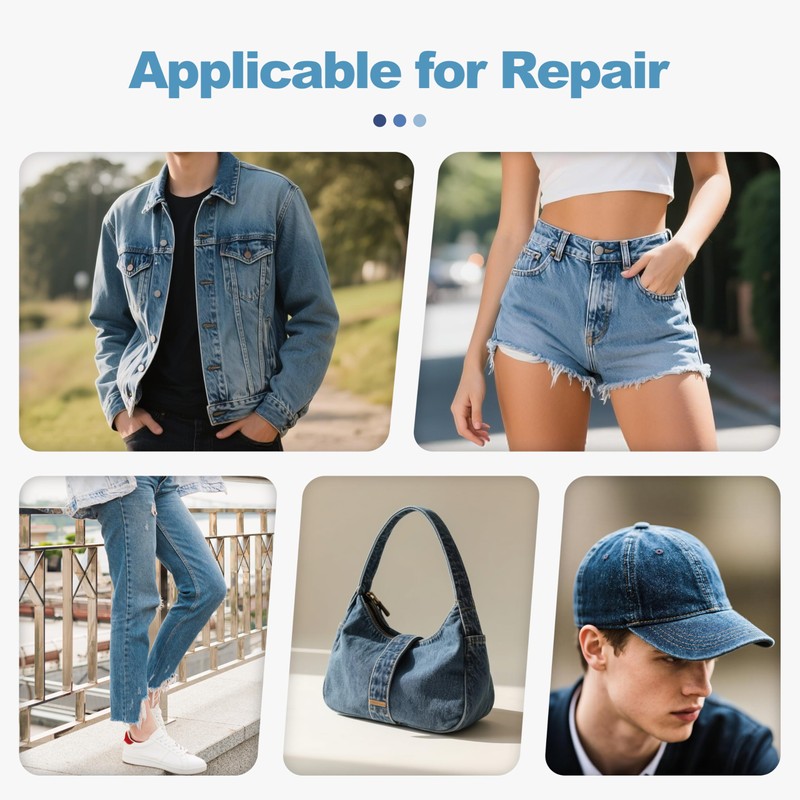 Iron on Patches for Jeans Kit, 15PCS Patches for Jeans,