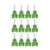 Alipis 12pcs Green Resin Shower Curtain Hooks Glide Rings for