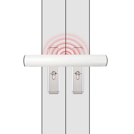 Les-Theresa Patio Door Locks Aluminum Alloy Security Door Lock, Patio Door Security Lock 30mm Universal Tube French Door Security Lock for Double Conservatory Doors Lock (with Alarm)