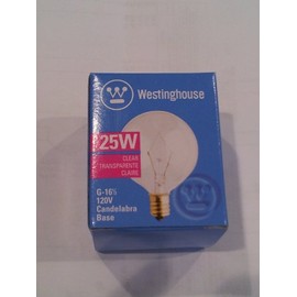 25 Watt G16 1/2 Incandescent Light Bulb 10-Pack