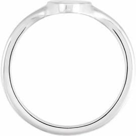 Paris Jewelry Sterling Silver Celestial Signet Ring