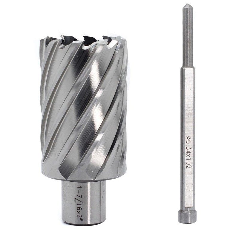 OSCARBIDE 1-7/16"x2 HSS Annular Cutter 3/4" Weldon Shank Mag Bit